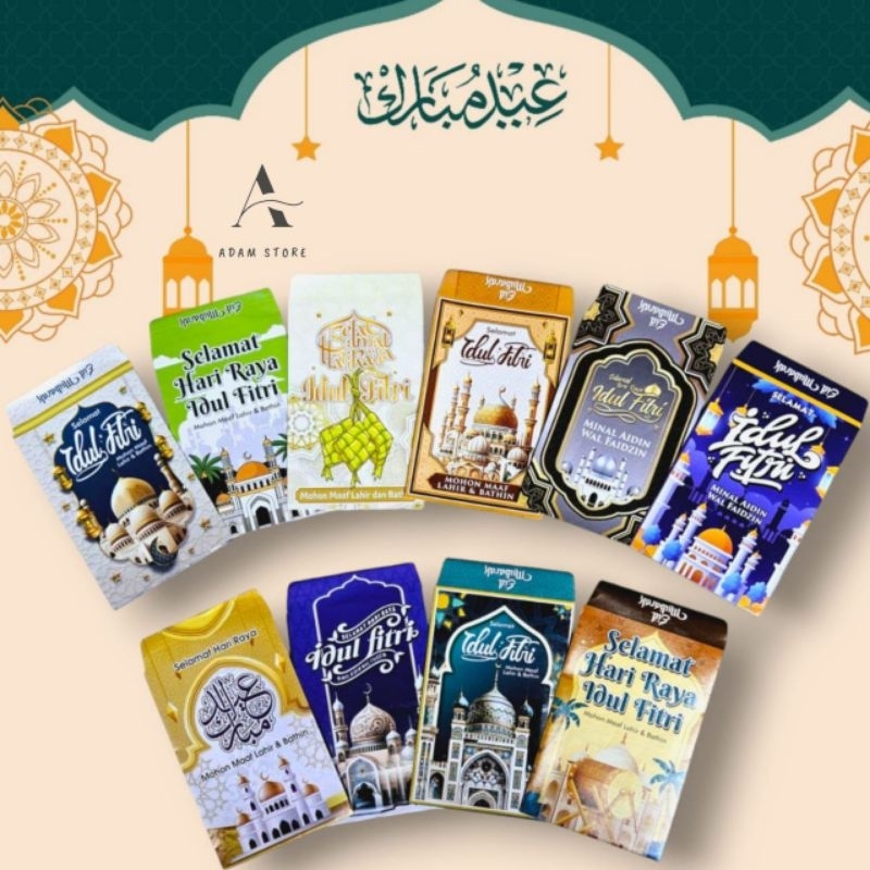 

Amplop lebaran Angpau lebaran karakter Masjid DF2 ukuran medium isi 100 lembar campur gambar