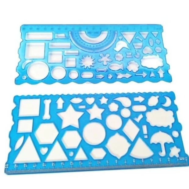 

Penggaris Fancy Ruller Pattern Double isi 2 Pcs