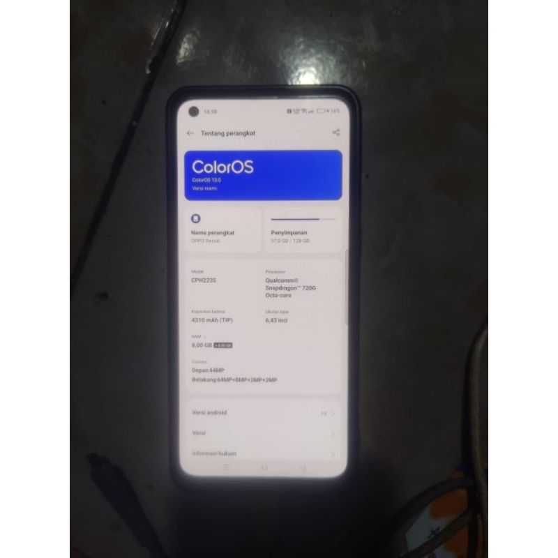 LCD ORIGINAL COPOTAN OPPO RENO 6 4G FUNGSI SEMUA NORMAL