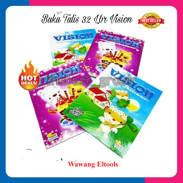 

[ 1 PAK ] Buku Tulis VISION 32 Lembar (Isi 10 Buku)