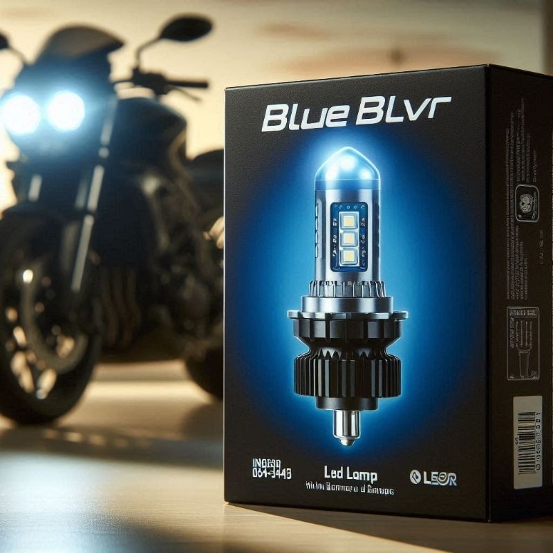 lampu LED projie motor dan mobil portabel blue blvr original