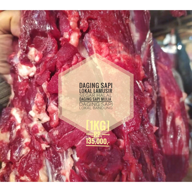 

Daging sapi lokal bagian lamusir