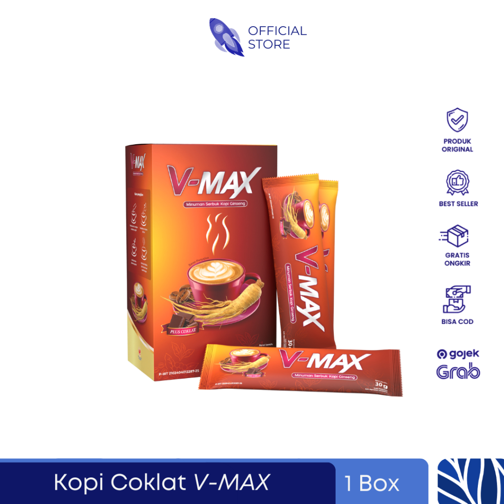 

Kopi Coklat Vmax - Tingkatkan Stamina Wanita - obatkuatwanita - wanita tahan lama - 1 Box isi 10 Sct Bpom