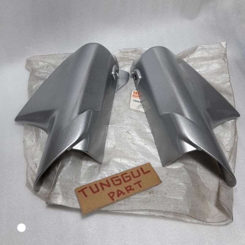 cover tutup shock spakbor depan yamaha vega r vega jupiter lama F1ZR silver original YGP 5ER