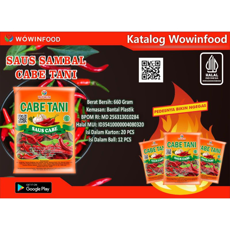

Saus Sambal Cabe Tani