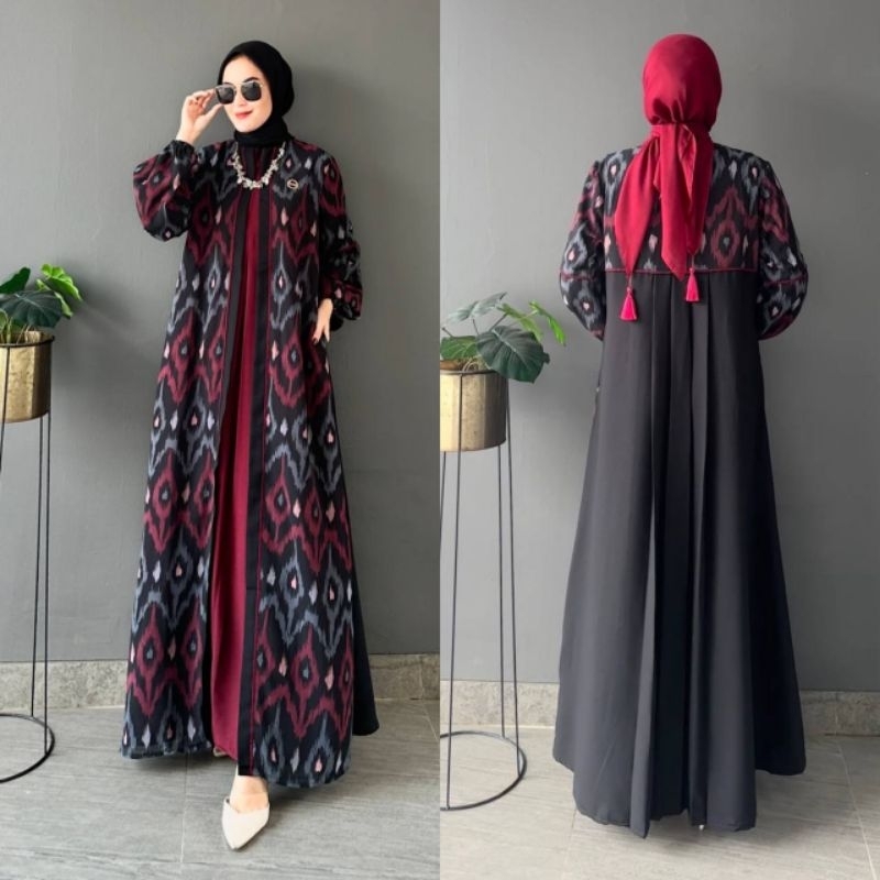 AMIRA DRES //Gamis Outer jumbO Ld 120 // gamis wanita //