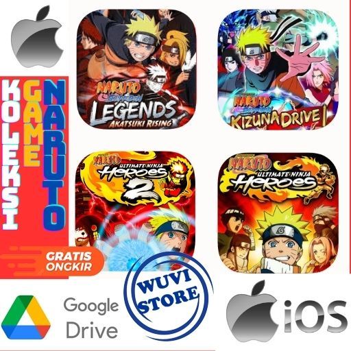 IOS Naruto PPSSPP Koleksi Game | Bisa di  IOS / Android / PC Plus Emulator | Beli 3 Gratis 1