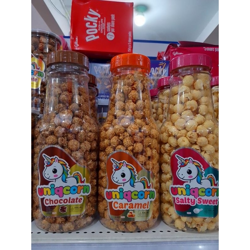 

Unicorn Cokelat Caramel Salty Sweet Halal Botol Besar Cup Sedang