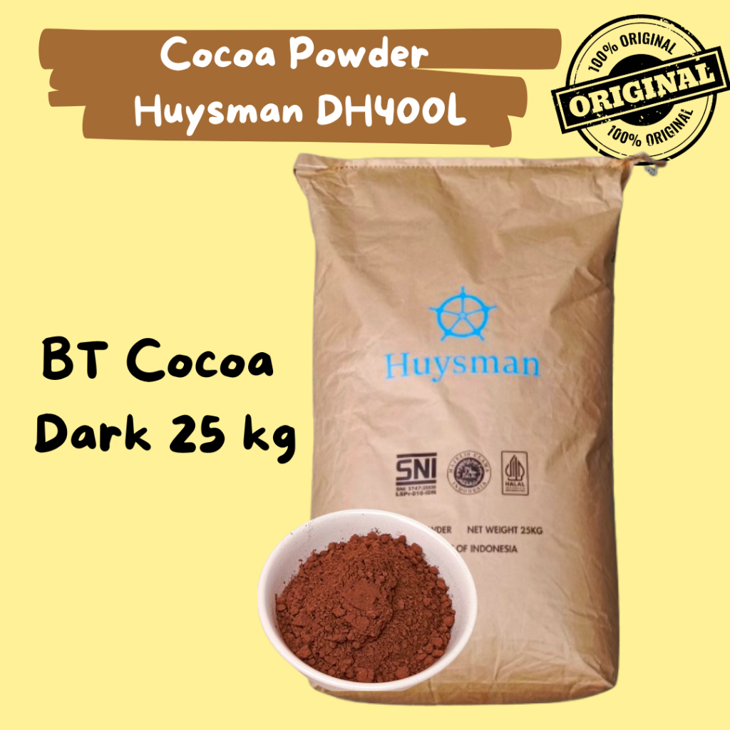 

BT Cocoa Powder BT 1000 HA Huysman DH400L Asli 100% 1 karung 25 kg