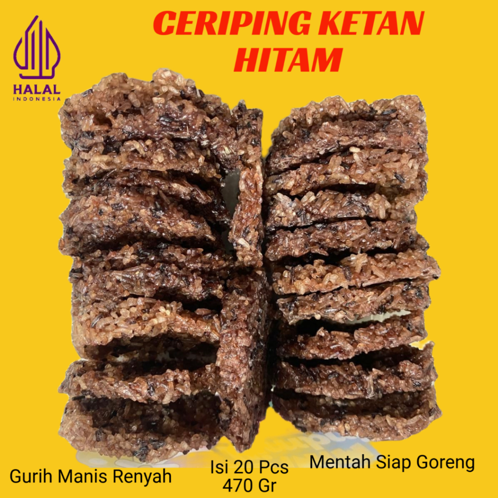 

Ceriping Ketan Hitam Mentah Gurih Manis Halal 20 pcs