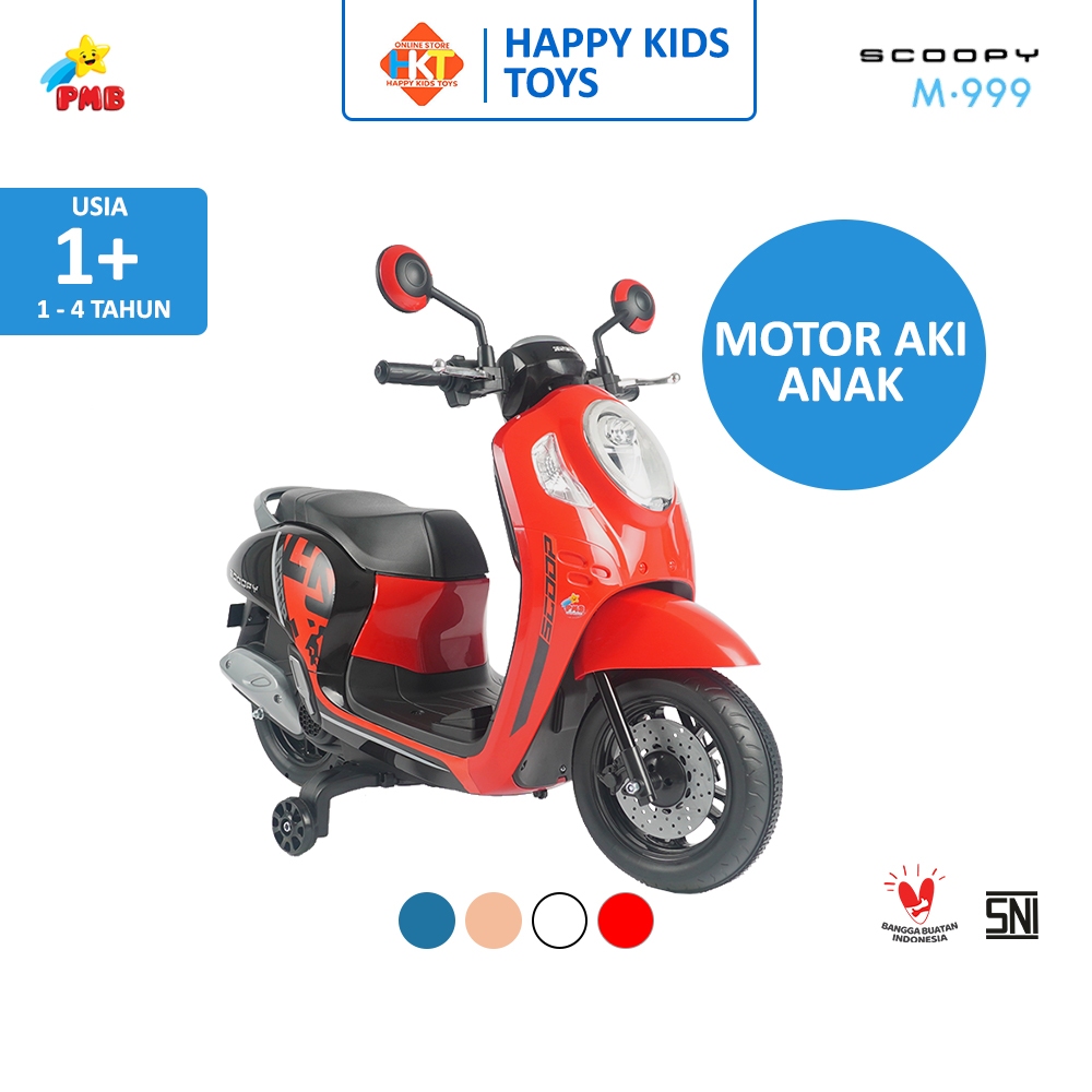 MAINAN MOTOR MOTORAN AKI ANAK BESAR HONDA SCOOPY PMB M999