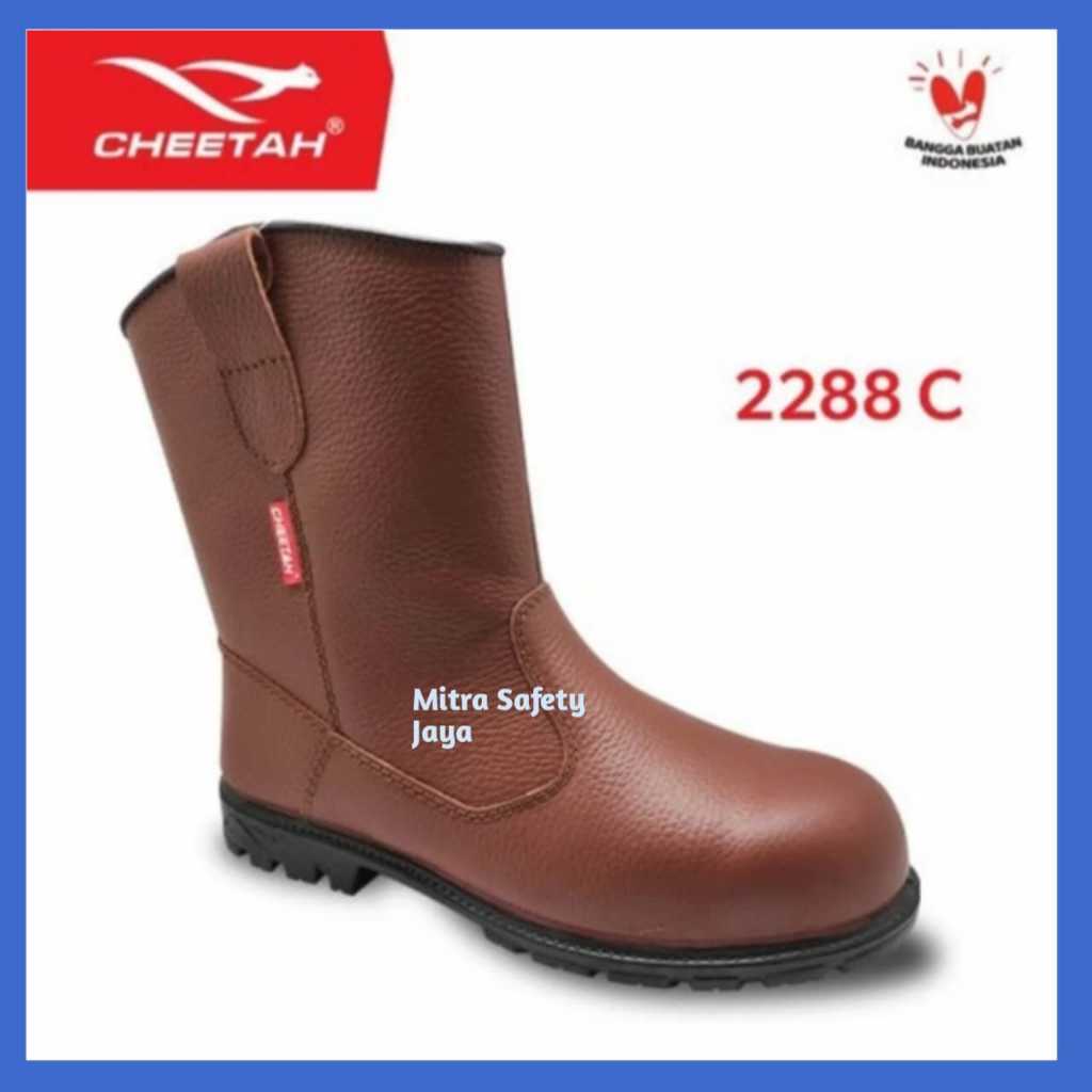 Sepatu Safety Cheetah 2288 C / Sepatu Cheetah 2288 Coklat Original