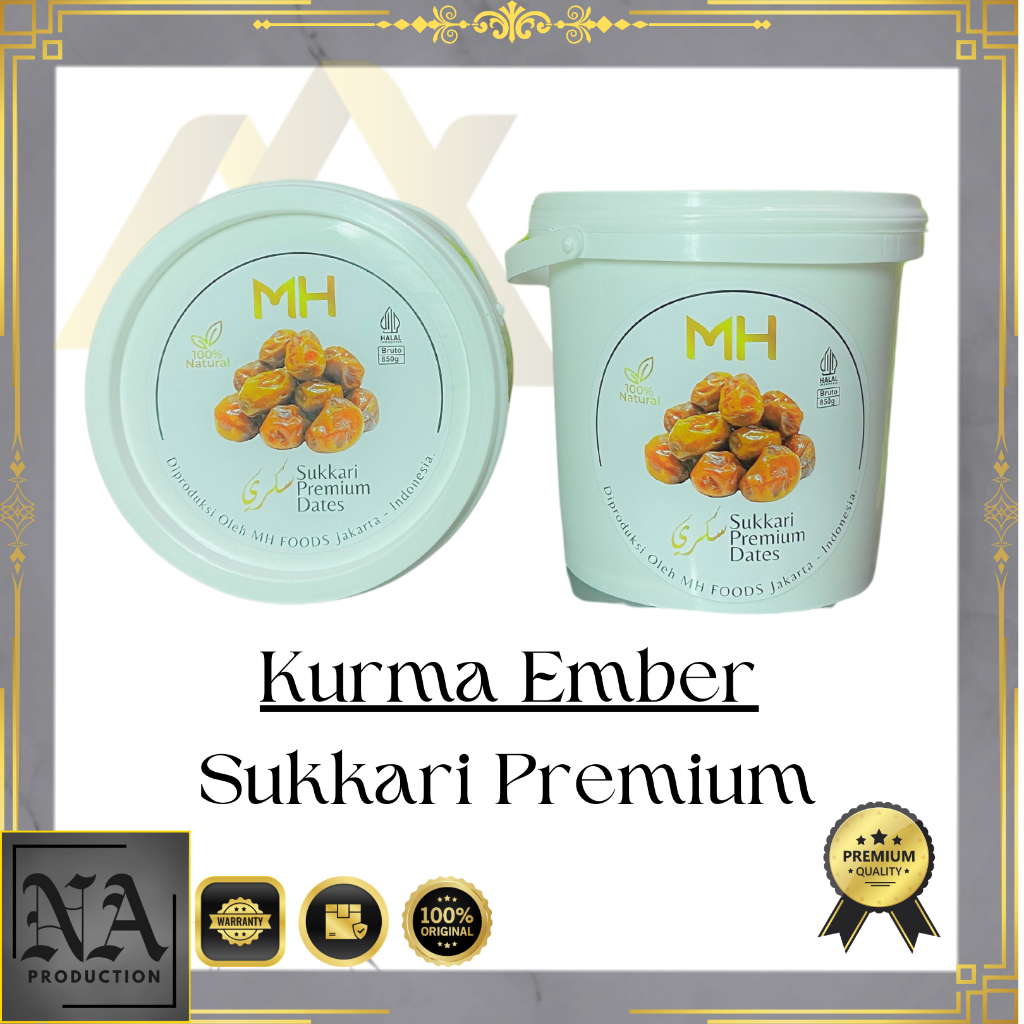 

Kurma Ember Sukari 850 Gram Original sukkari Korma Premium Grade A Asli