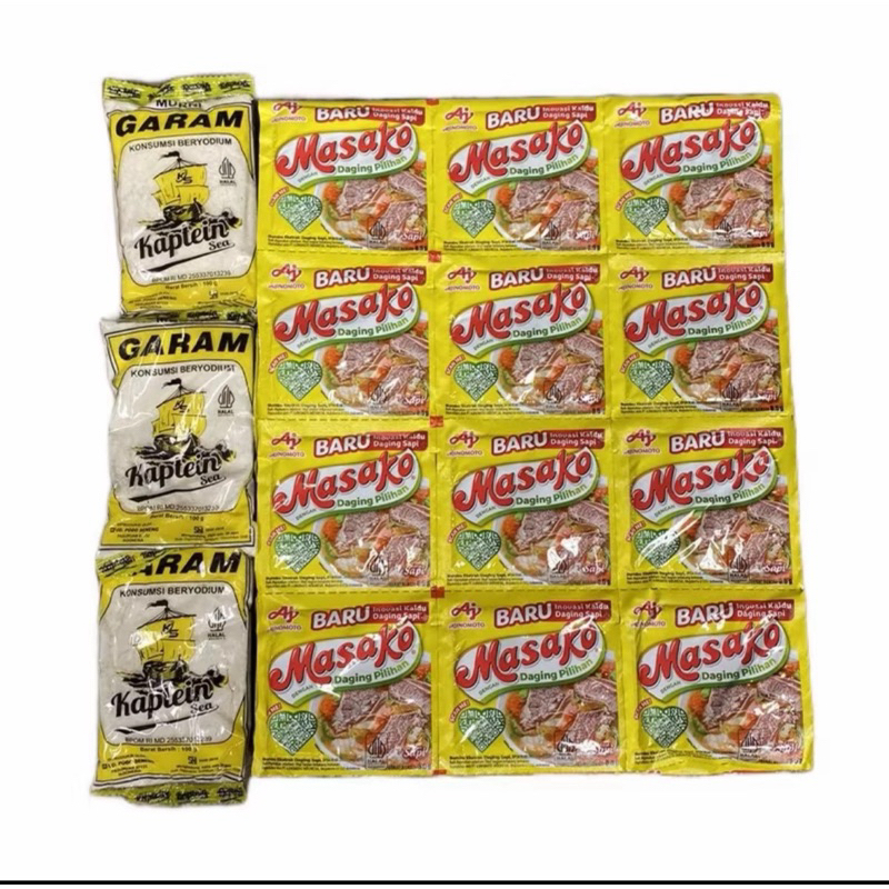

[paket hemat 3 garam + 12 masako] ready kak monggo