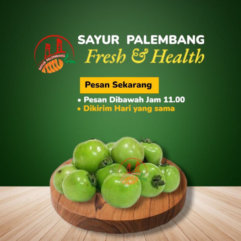 

Tomat hijau segar 1 kg / tomat hijau murah/ tomat murah - Sayur Palembang