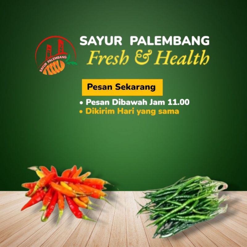 

Cabai Burung Campur Cabai Hijau - Sayur Palembang