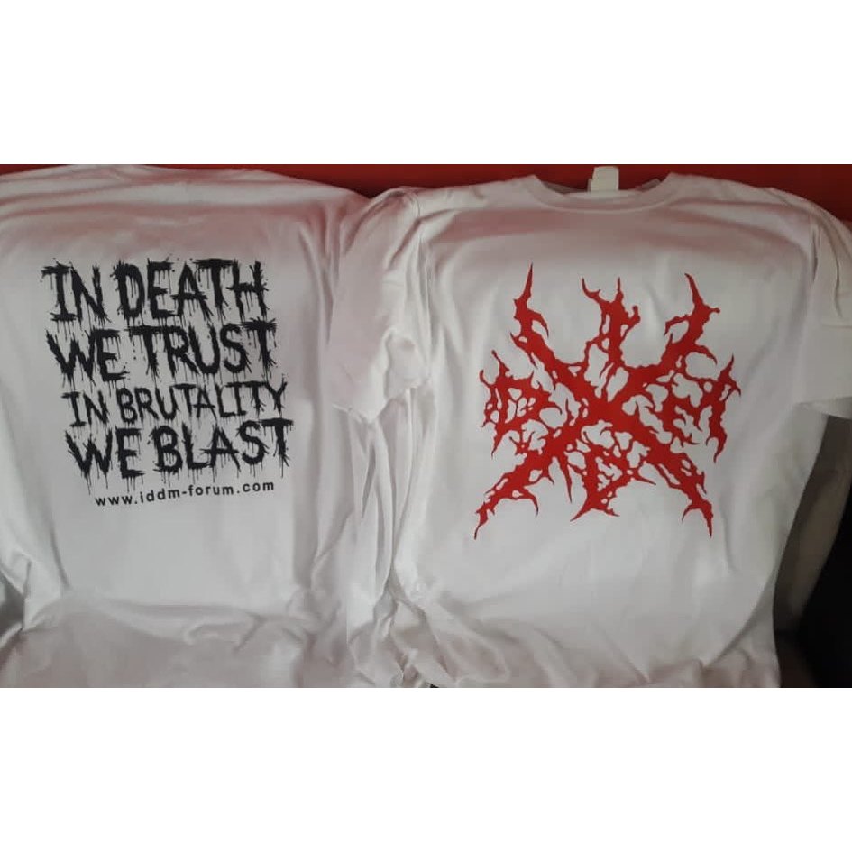 Kaos metal IDDM Indonesian Death Metal