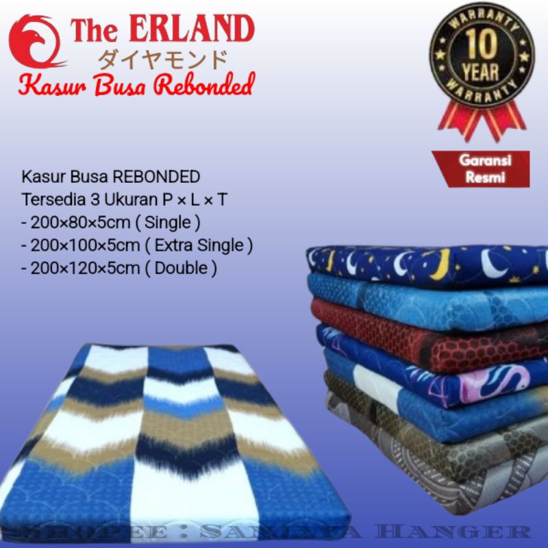 Kasur Busa Rebonded / Kasur Lantai / Kasur Gulung The Erland - Original Produk