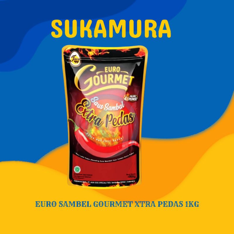 

PROMO TERLARIS SAUS/SAMBEL EURO SAMBEL GOURMET XTRA PEDAS KEMASAN POUCH/REFILL 1KG