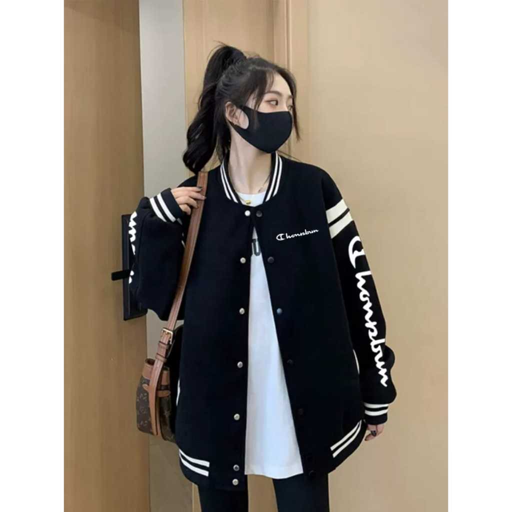 JAKET WANITA CHONDBUN BASEBALL VARSITY JAKET - JAKET VARSITY WANITA KOREAN STYLE