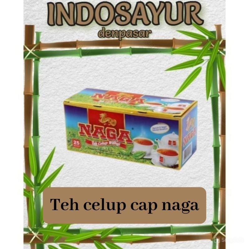 

Teh celup cap naga isi 25 kantong _ INDOSAYUR