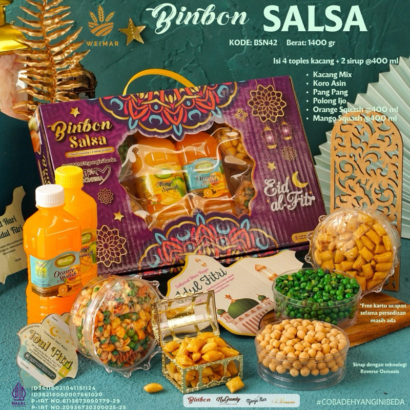 

Binbon Salsa Nut - kacang dan sirup paket lebaran