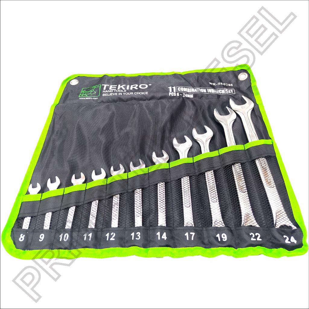 Kunci Ring Pas Satu Set WR-SE0296 TEKIRO/Kunci Ring Pas Satu Set 11Pcs TEKIRO / Combination Wrench S