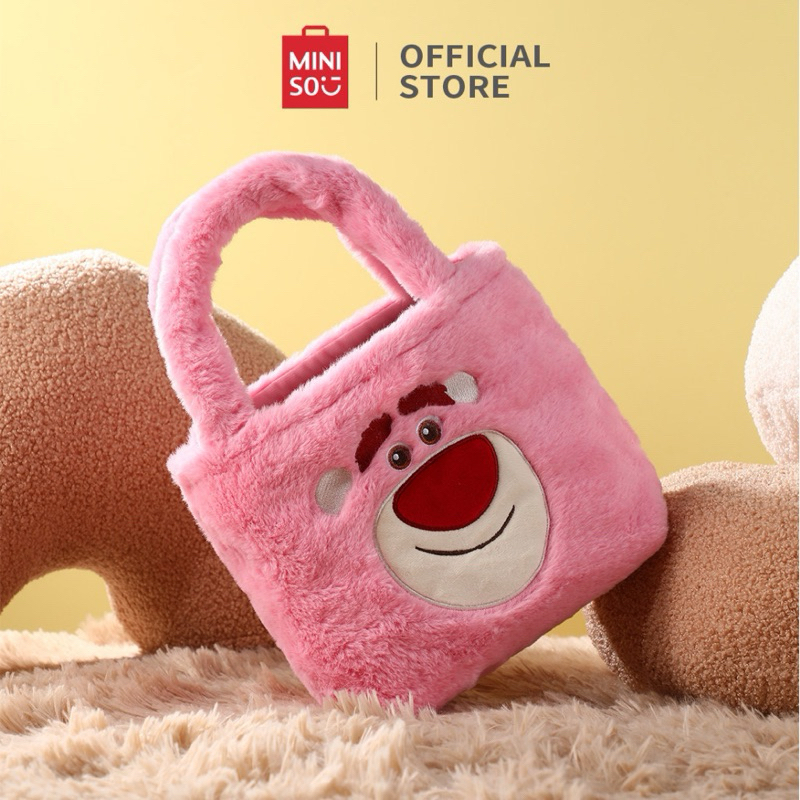 MINISO LOTSO HANDBAG FURRY TAS JINJING LOTSO LUCU