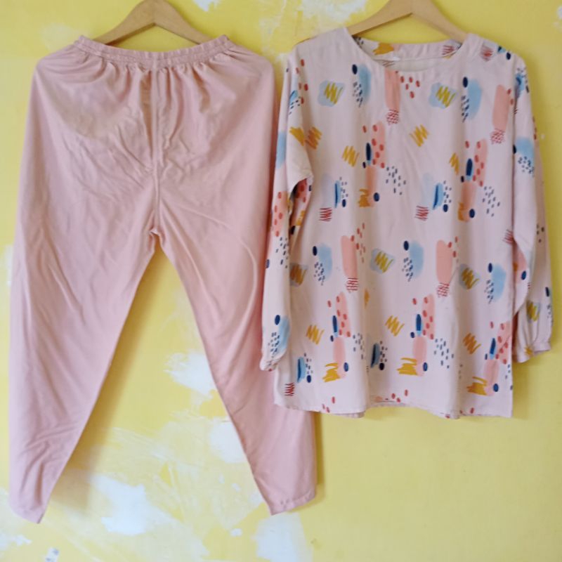 babydoll murah lengan panjang katun rayon