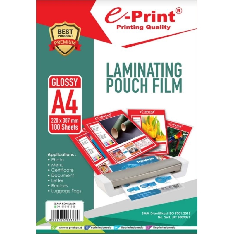

e-Print Laminating Pouch A4 Eco