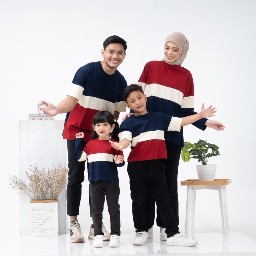 Kiddee Navi Family Set - Baju Couple Keluarga - Kaos Busui Friendly