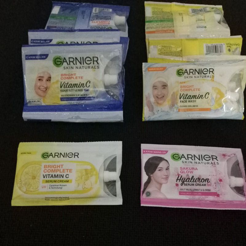 Garnier Bright Complete Night, Garnier Bright Complete Krim Pagi,  Garnier Bright Complete Sabun Waj