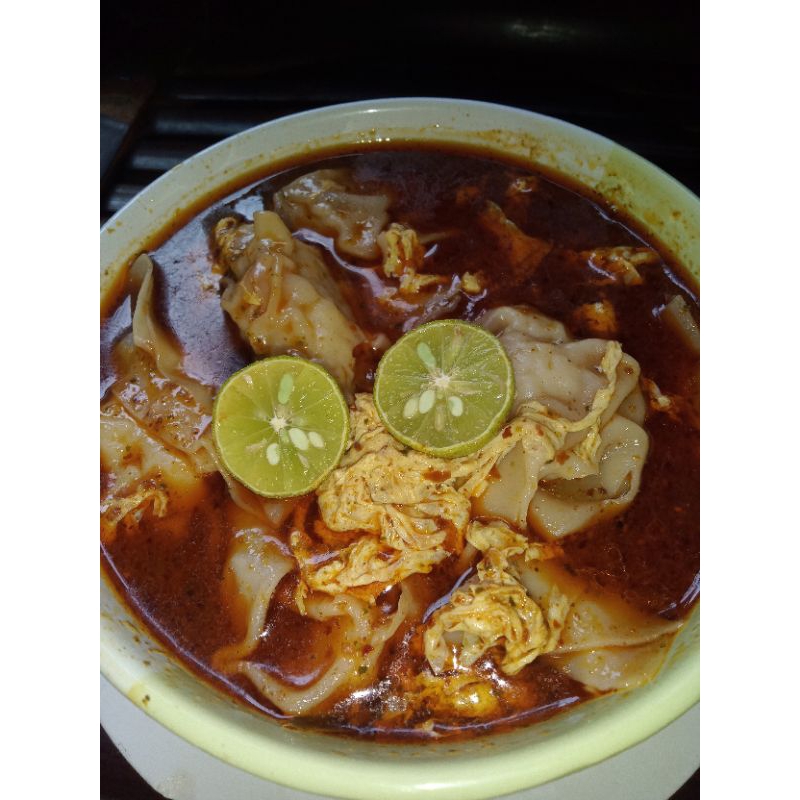 

pangsit pedas 10 pcs/Wonton pedas/kuah