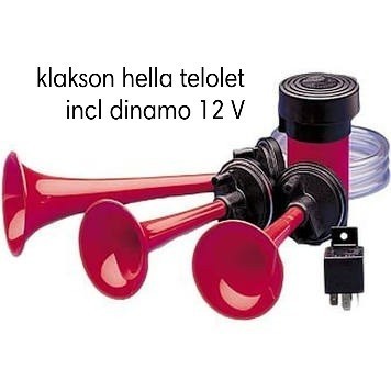KLAKSON HELLA TELOLET +DINAMO 12V