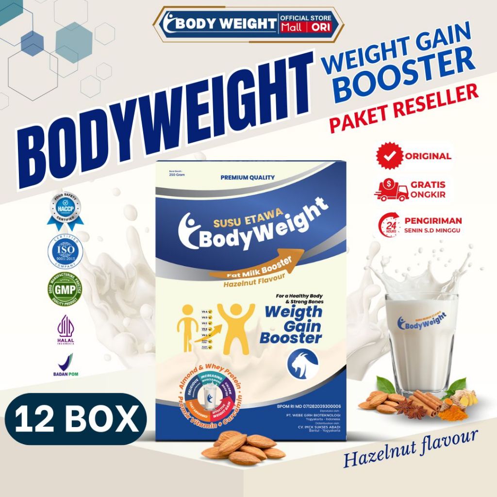 

Susu Kambing Etawa Penggemuk Badan Efektif BodyWeight Susu Etawa untuk Penambah Berat Badan 250gr Paket 12 Box