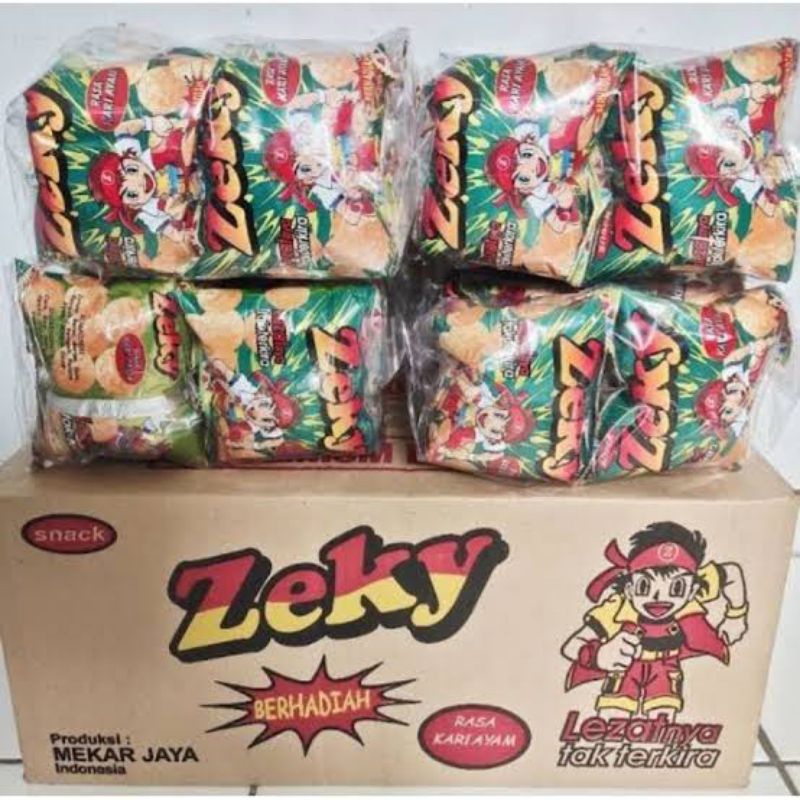 

1 pack ciki zeky berhadiah, cemilan anak kos