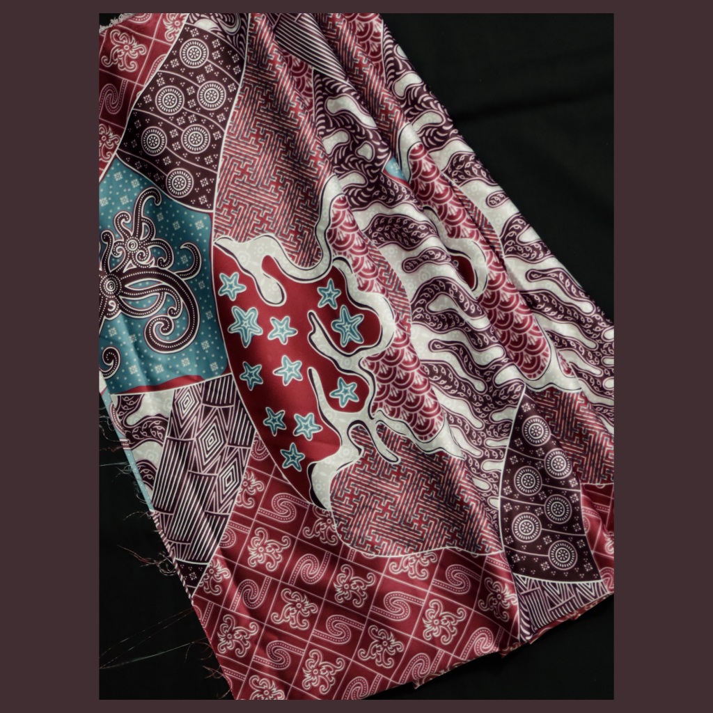 Bahan Meteran Batik Silky Premium Meteran