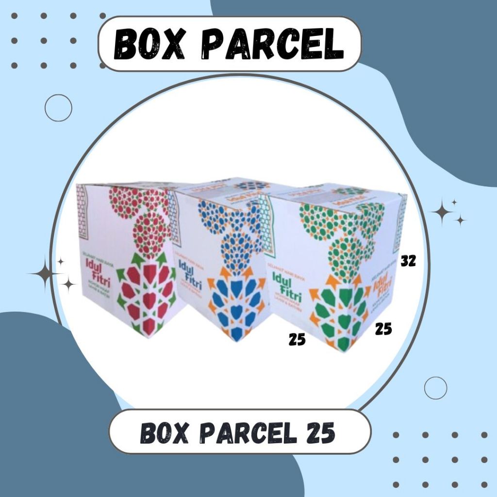 

Box 25x25x32 Kardus Packing/Parcel Lebaran/Dus Lebaran/idul Fitri/Kardus Paket sembako/hampers/eid mubarak/oleh oleh/Polos/Motif