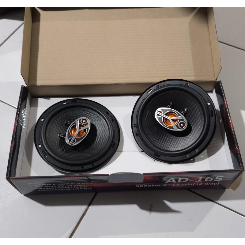 Coaxial Adx. Fabulous AD 165 - Speaker Adx 6" 2 Way ' coaxial