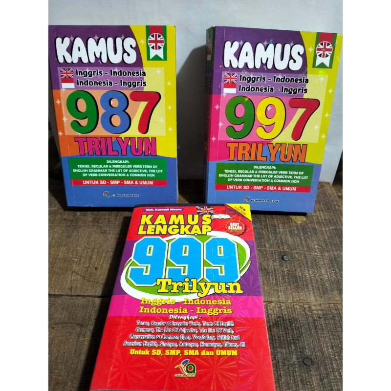 Kamus Bahasa inggris indonesia indonesia Inggris 900 987 999 Triliun Ukuran A6