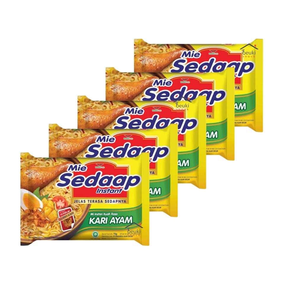

Mie Sedaap Kari Ayam instant 5pcs x 72gr