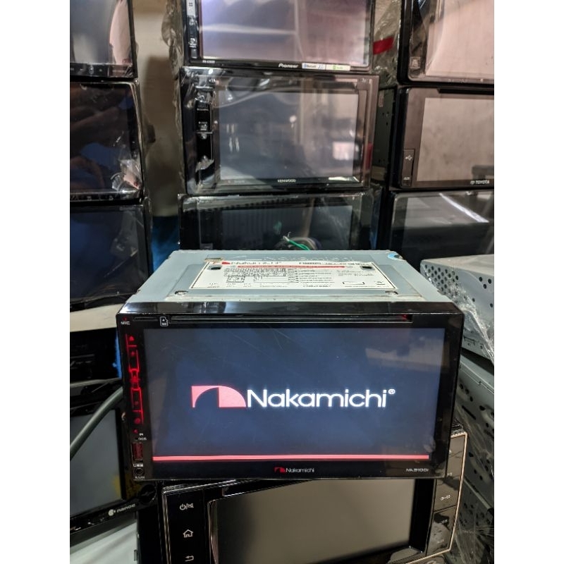 head unit double din merk nakamichi ukuran 7 inch