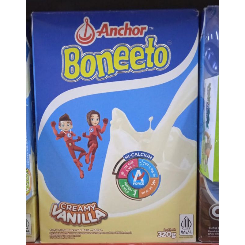 

Boneeto Vanila 320gr - Susu Bubuk Instan Berkalsium Tinggi