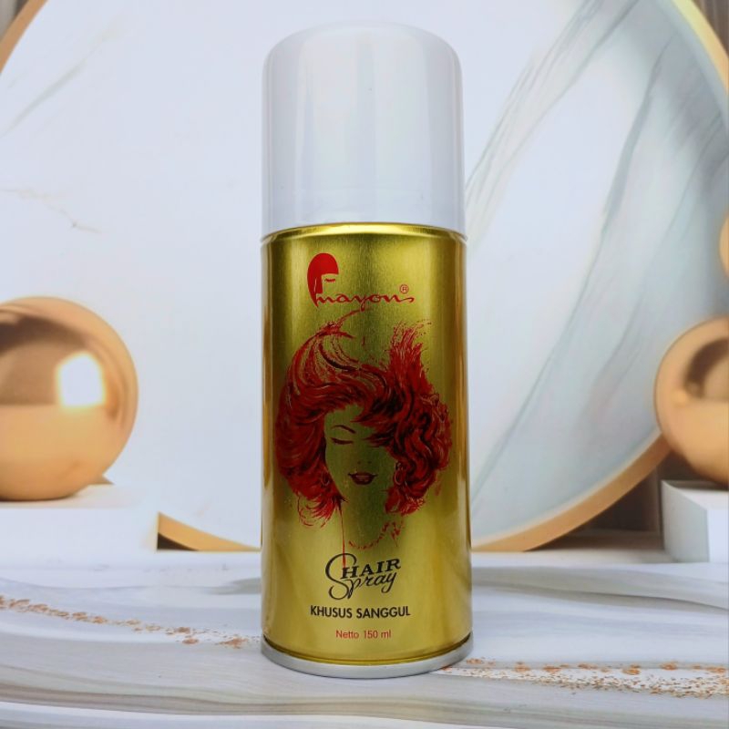 Mayon Hairspray 150ml untuk Menata Rambut dengan Sanggul - Mousse, Pomade