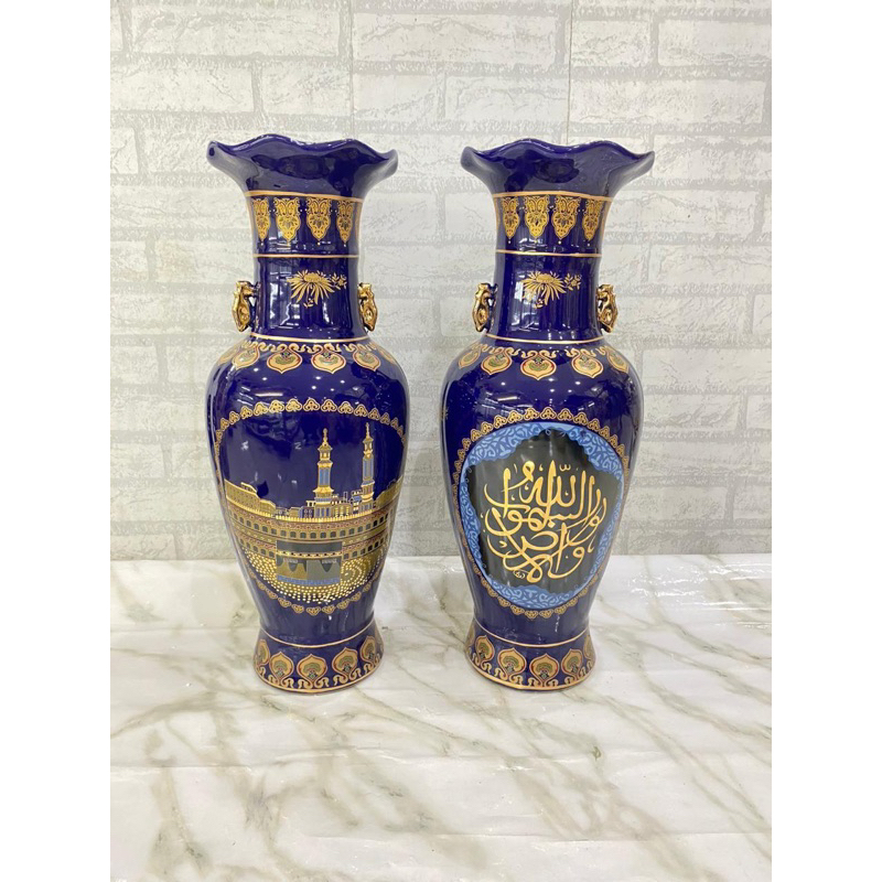 Guci Keramik Motif Mekkah / Guci Keramik antik