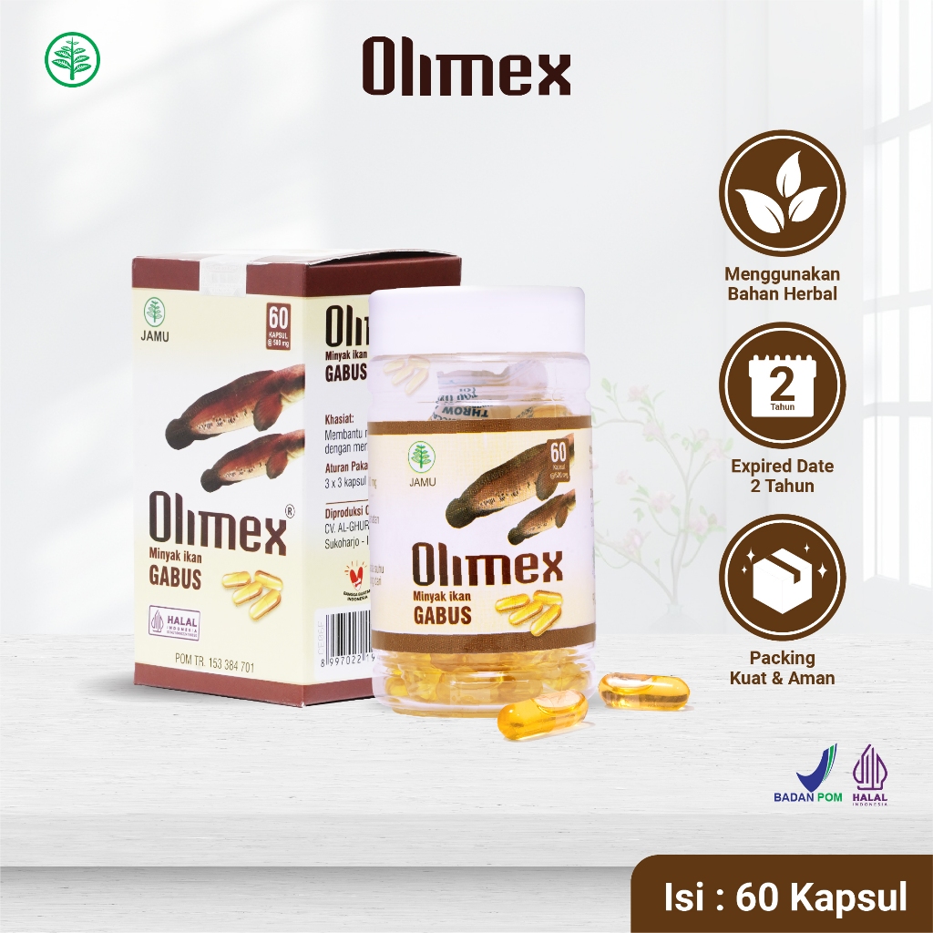 Olimex ekstrak ikan gabus albumin ikan gabus pasca operasi kapsul ikan gabus