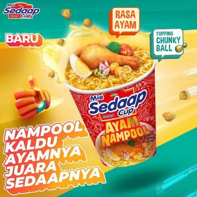 

Mie Sedaap Cup Rasa Ayam Nampol