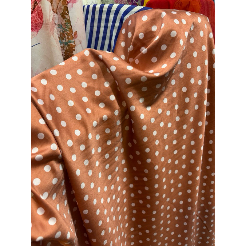 kain BabySilk Premium motif - kain silk premium motif - kain bahan silk motif bunga - kain satin sil