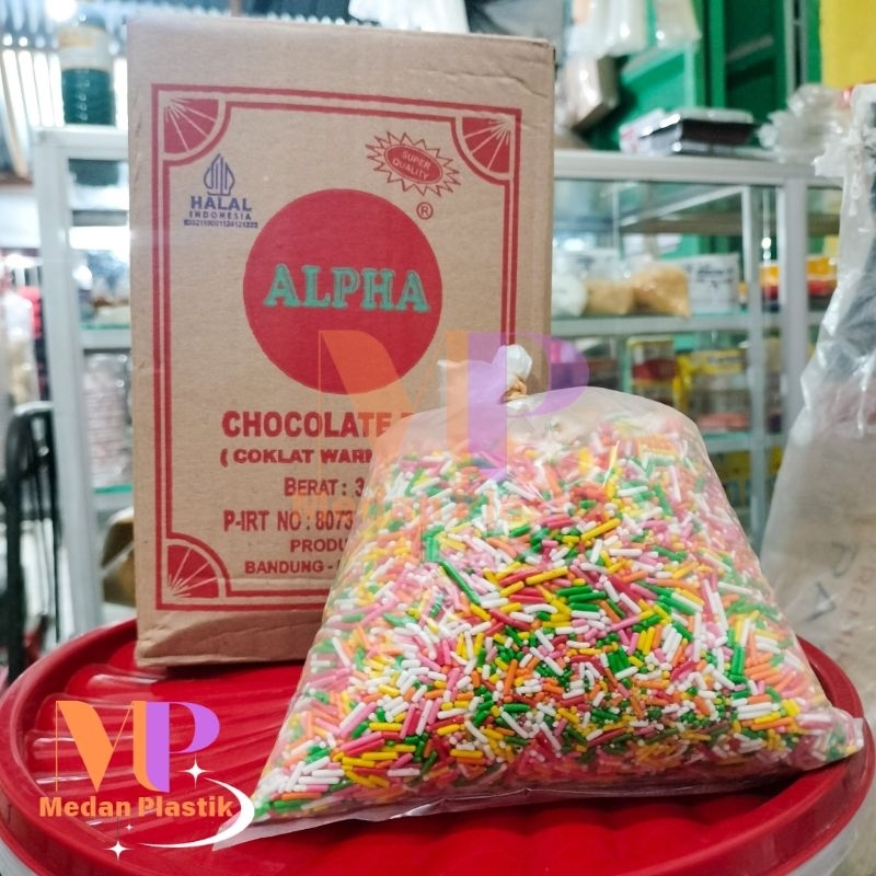 

Meses warna Alpha 1kg, 500gr, 250gr