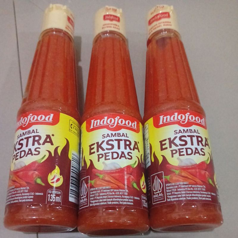 

Indofood Sambal EXTRA PEDAS Botol 135ml